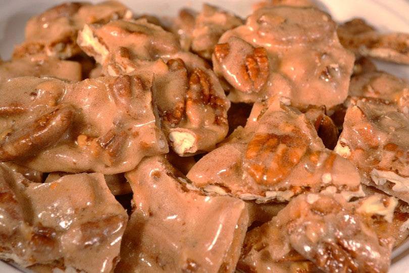 Pecan Brittle made with Premium Pecans.  Handmade by Granny's Confections