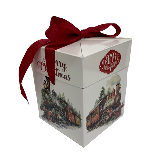 Holiday Train Gift Box With 2 Pounds of Brittle - Perfect Christmas Gift