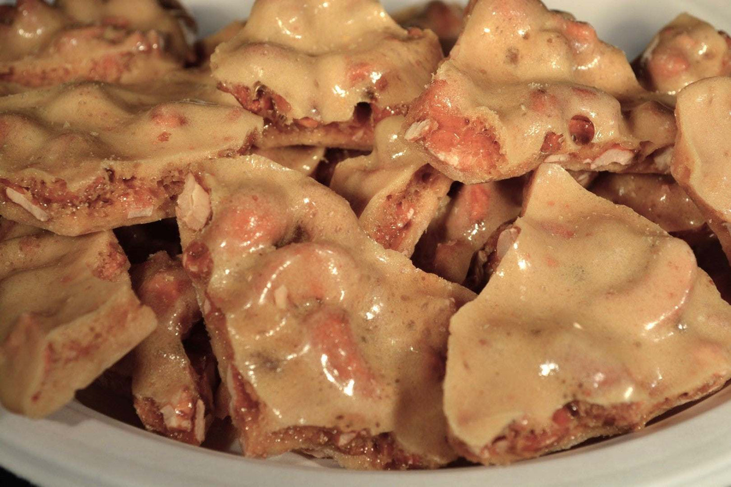 Cashew Brittle made with Premium Cashews.  Handmade by Granny's Confections